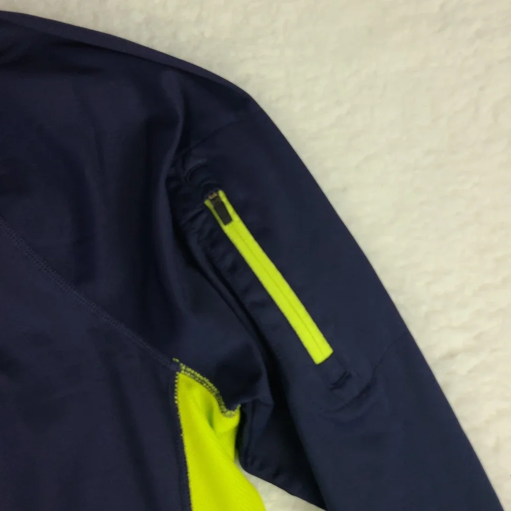 FILA Sport Sweater Mens‎ XL Navy Blue Fitted Running Performance Tech Golf